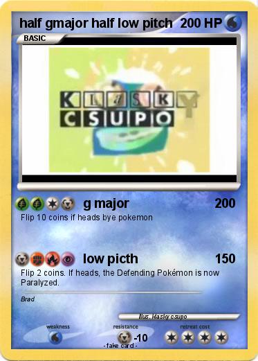 Pokemon half gmajor half low pitch