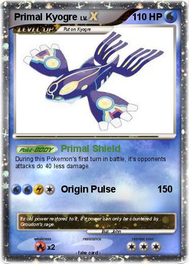 Pokemon Primal Kyogre