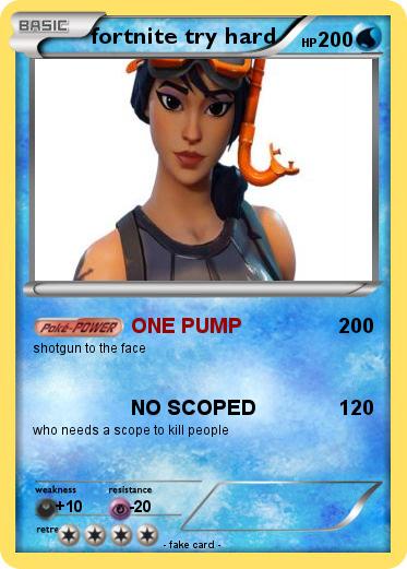 Pokemon fortnite try hard