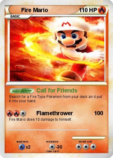 Pokemon Fire Mario