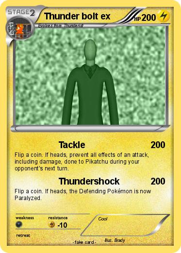 Pokemon Thunder bolt ex