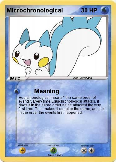 Pokemon Microchronological