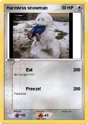 Pokemon Harmless snowman