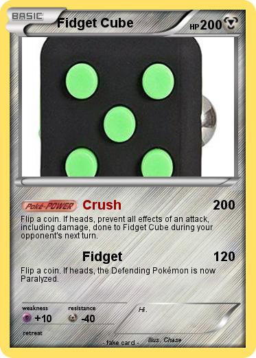 Pokemon Fidget Cube