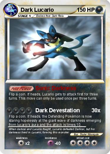 Pokemon Dark Lucario