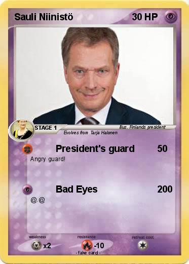 Pokemon Sauli Niinistö