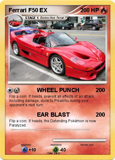 Pokemon Ferrari F50 EX
