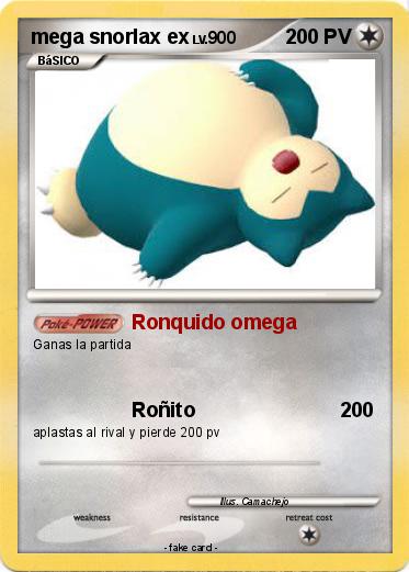 Pokemon mega snorlax ex
