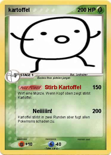 Pokemon kartoffel