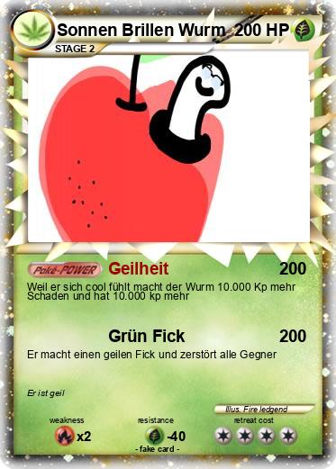Pokemon Sonnen Brillen Wurm