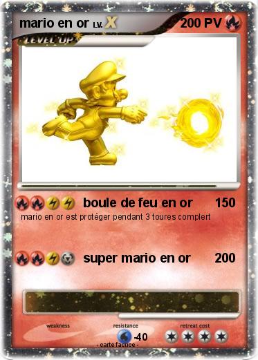 Pokemon mario en or