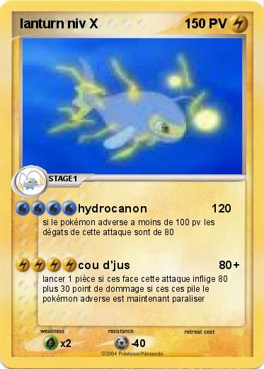 Pokemon lanturn niv X