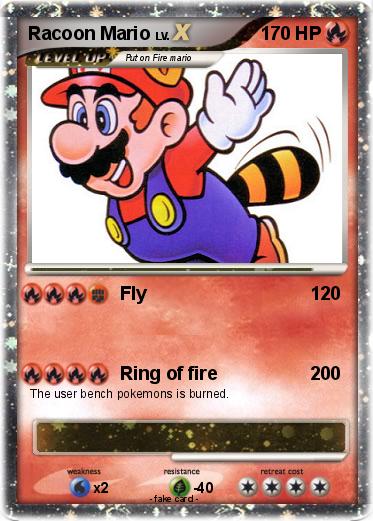 Pokemon Racoon Mario