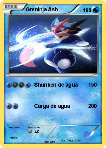 Pokemon Greninja Ash