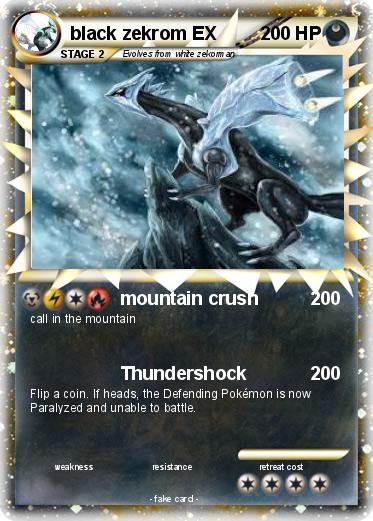Pokemon black zekrom EX
