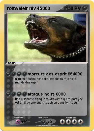 Pokemon rottweleir niv 45000