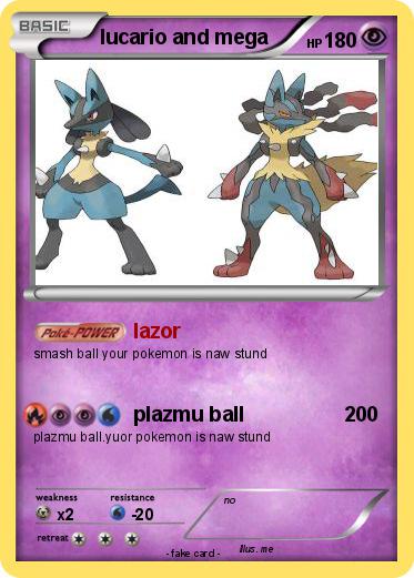 Pokemon lucario and mega