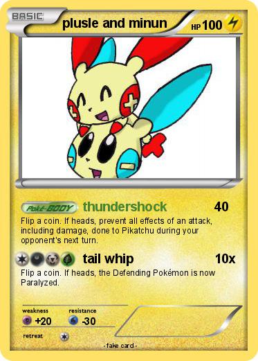 Pokemon plusle and minun