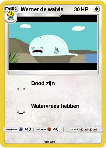 Pokemon Werner de walvis