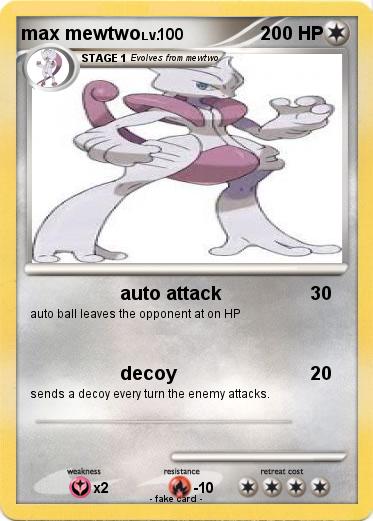 Pokemon max mewtwo