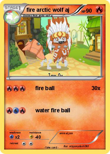 Pokemon fire arctic wolf aj