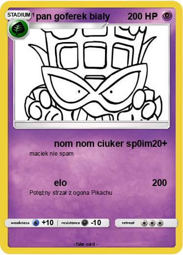 Pokemon pan goferek biały