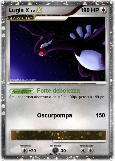 Pokemon Lugia X