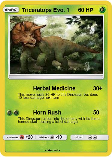 Pokemon Triceratops Evo. 1