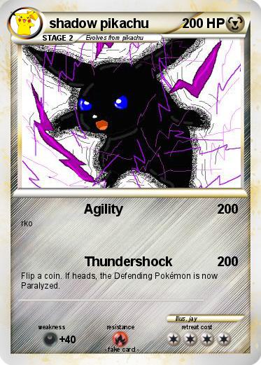 Pokemon shadow pikachu
