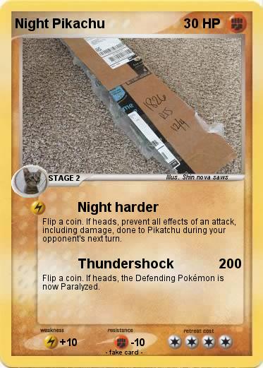 Pokemon Night Pikachu