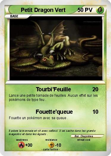 Pokemon Petit Dragon Vert