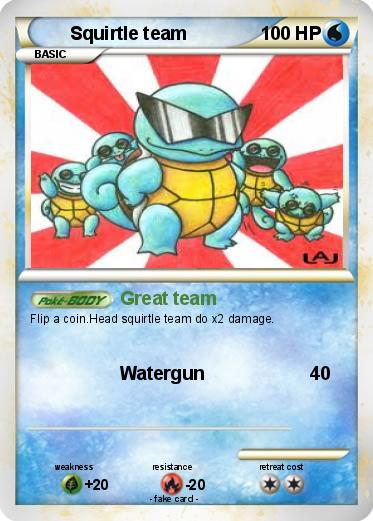 Pokemon Squirtle team