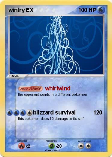 Pokemon wintry EX