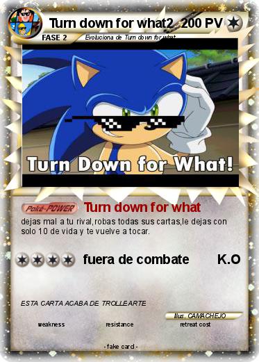 Pokemon Turn down for what2