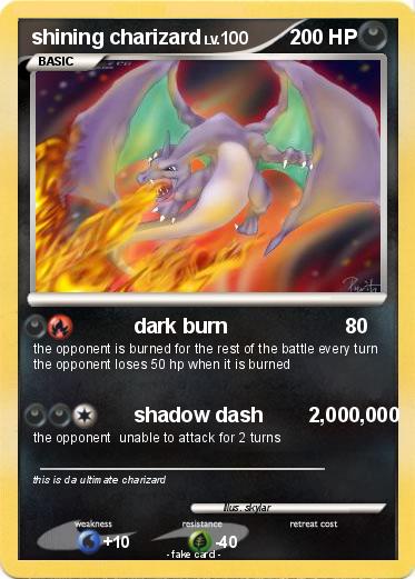 Pokemon shining charizard