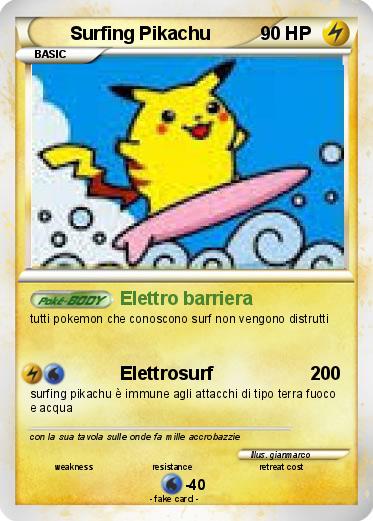 Pokemon Surfing Pikachu