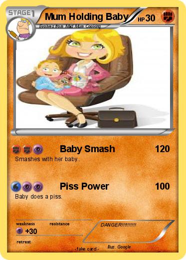 Pokemon Mum Holding Baby