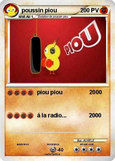 Pokemon poussin piou