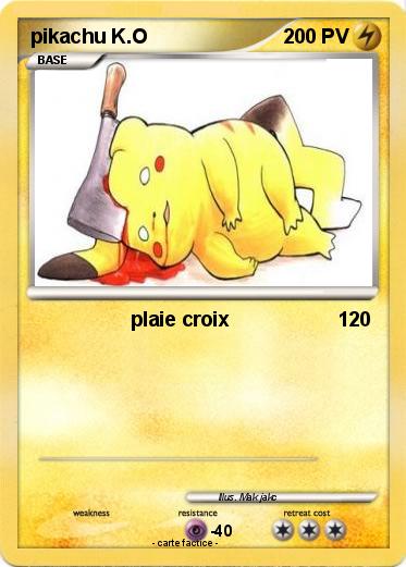 Pokemon pikachu K.O