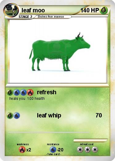 Pokemon leaf moo