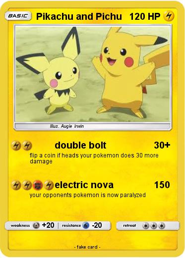 Pokemon Pikachu and Pichu