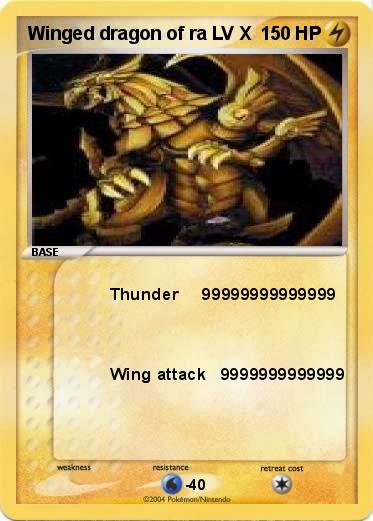 Pokemon Winged dragon of ra LV X         