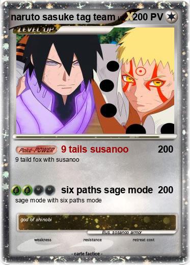 Pokemon naruto sasuke tag team