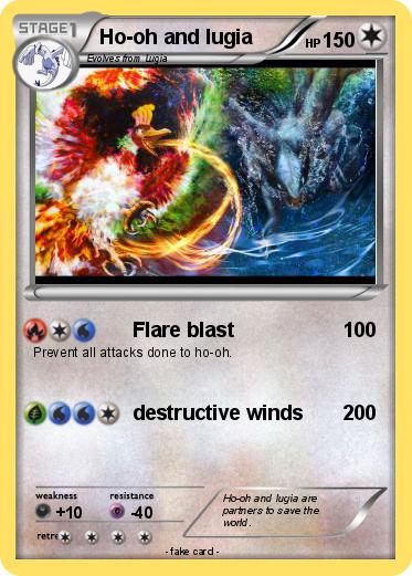 Pokemon Ho-oh and lugia