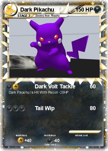 Pokemon Dark Pikachu