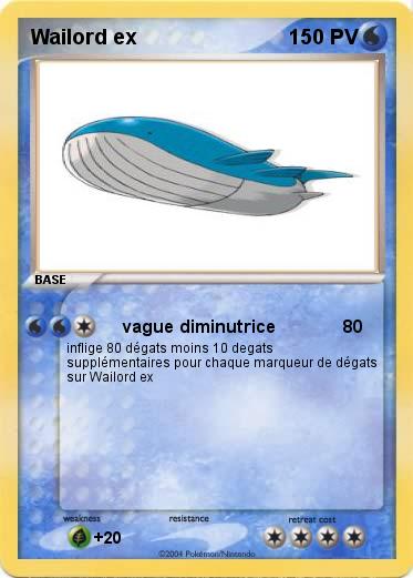 Pokemon Wailord ex