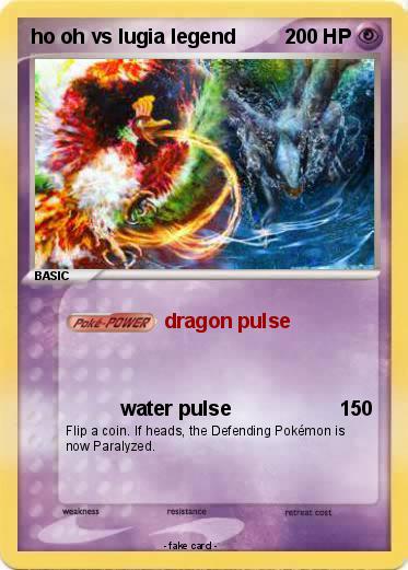 Pokemon ho oh vs lugia legend