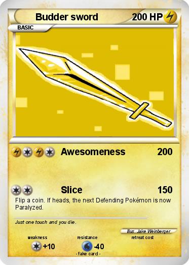 Pokemon Budder sword