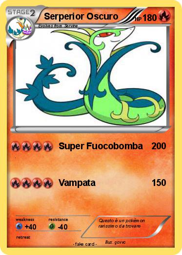 Pokemon Serperior Oscuro