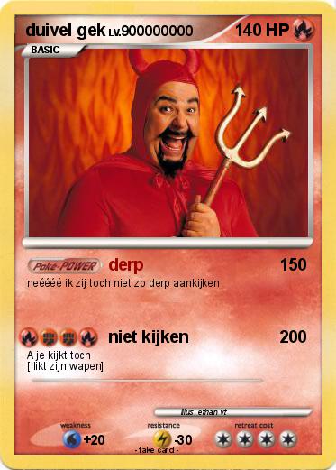 Pokemon duivel gek